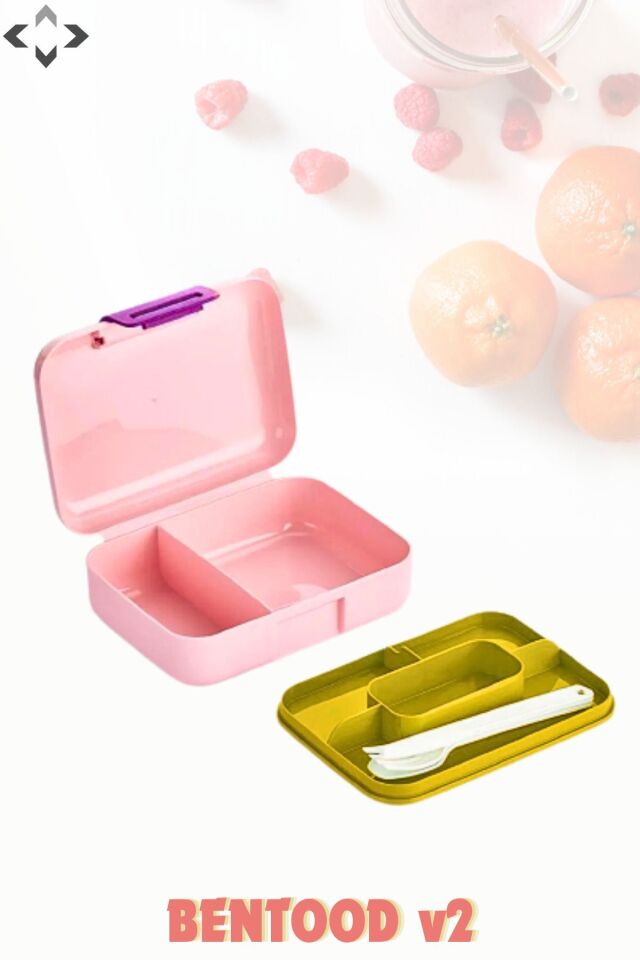 Bentood 2 Katlı 5 Bölmeli Kilitli Kapaklı Çok Amaçlı Beslenme Çantası Yemek Taşıma Kabı Saklama Kabı