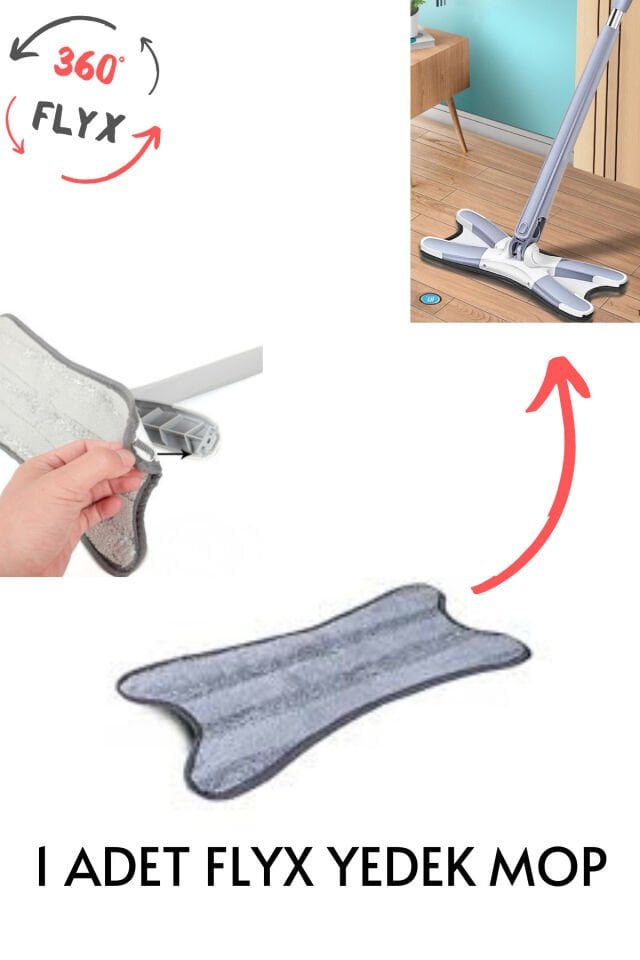 1 ADET FLYX YEDEK MOP KELEBEK MOP YEDEĞİ |%100 TEMİZLİK|