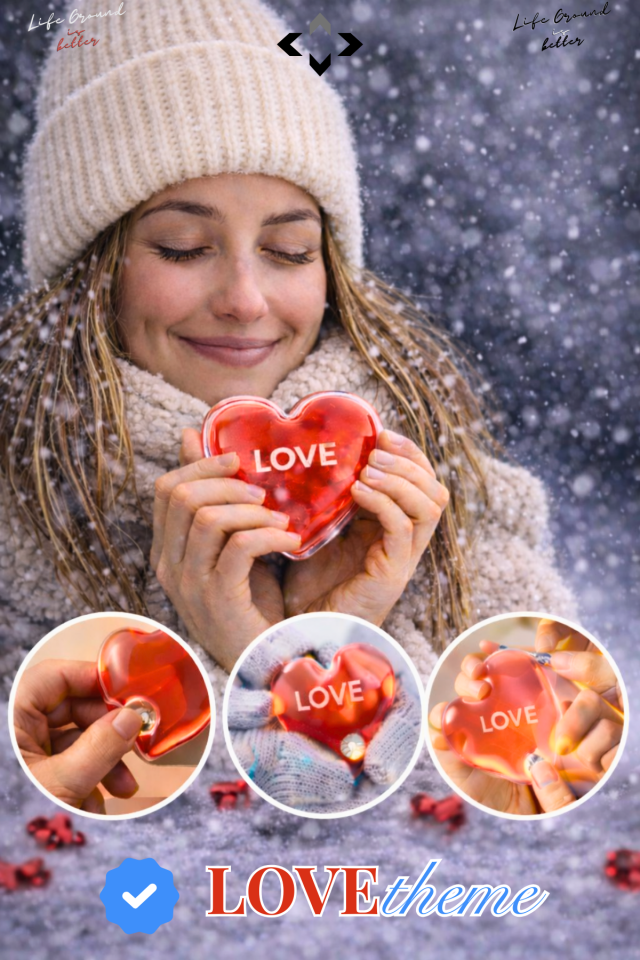 LOVE theme 1 Adet Kalpli Sihirli Jel Isıtıcı El Sobası Cep Isıtıcı Sevgililer Günü Hediyesi